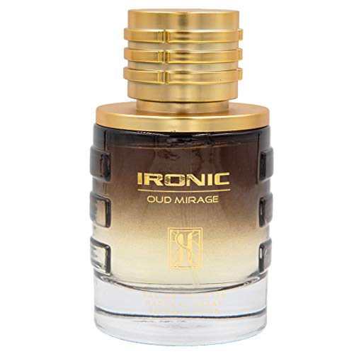 Dumont Ironic Oud Mirage Pour Homme (3.4 Fl. Oz) Eau De Perfum – Perfume Body Spray for Men, Boys, Him - Long Lasting Cologne with Tobacco, Leather, Grapefruit, Woodsy Masculine Scent