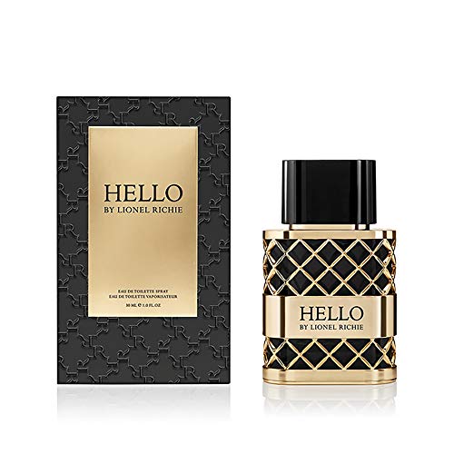 Lionel Richie Hello For Men - Classic Yet Adventurous, Effortlessly Seductive Eau De Toilette For Him - Refreshing Fougère Blend With Warm, Amber Notes - Intense, Long Lasting Fragrance - 1 oz