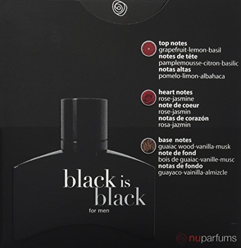 Spectrum Perfumes Black is Black Eau De Toilette Spray for Men, 3.4 Ounce