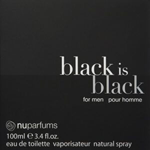 Spectrum Perfumes Black is Black Eau De Toilette Spray for Men, 3.4 Ounce