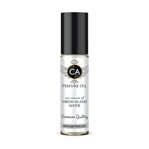 ca perfume club impression of crd virgin island water for women & men replica fragrance body oil dupes alcohol-free essential aromatherapy sample travel size long lasting attar roll-on 0.3 fl oz/10ml