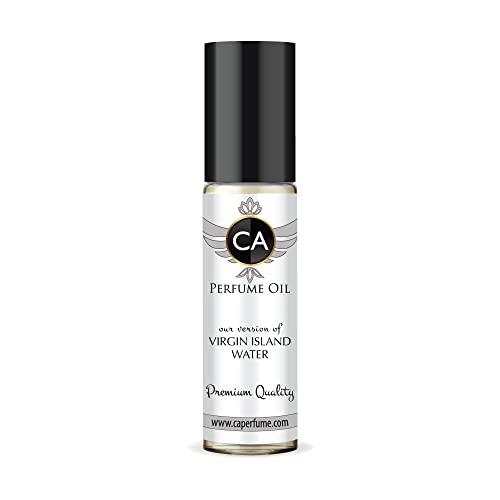 CA Perfume Club Impression of Crd Virgin Island Water For Women & Men Replica Fragrance Body Oil Dupes Alcohol-Free Essential Aromatherapy Sample Travel Size Long Lasting Attar Roll-On 0.3 Fl Oz/10ml