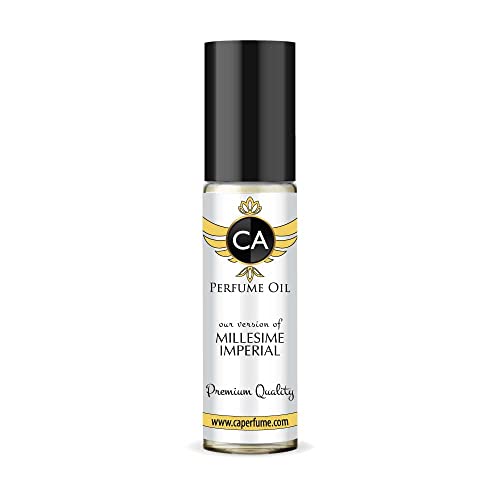 CA Perfume Impression of Millesime Imperial For Women & Men Replica Fragrance Body Oil Dupes Alcohol-Free Essential Aromatherapy Sample Travel Size Concentrated Long Lasting Roll-On 0.3 Fl Oz/10ml