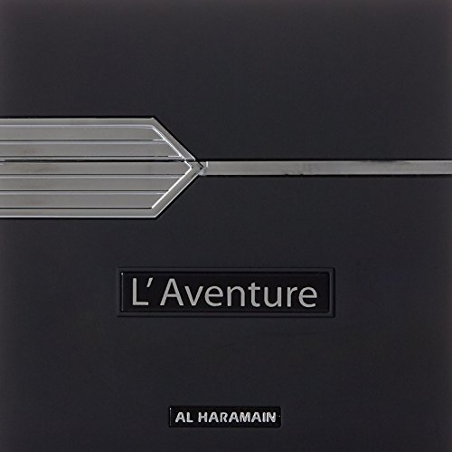 Al Haramain L'Aventure Eau de Parfum, 3.33 Ounce (100 ml) - For Creed Aventus Lovers, Black