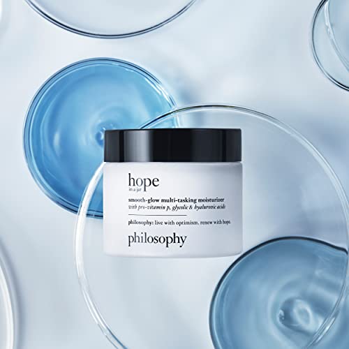 philosophy renewed hope in a jar smooth glow multi-tasking moisturizer, 4 Fl. Oz.