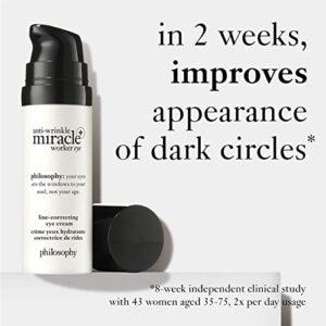 philosophy anti-wrinkle miracle worker - eye cream, 0.5 oz