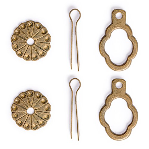 Hardware Philosophy Sparrow Tail Brass Hardware Pulls 2.4" - Set of 2