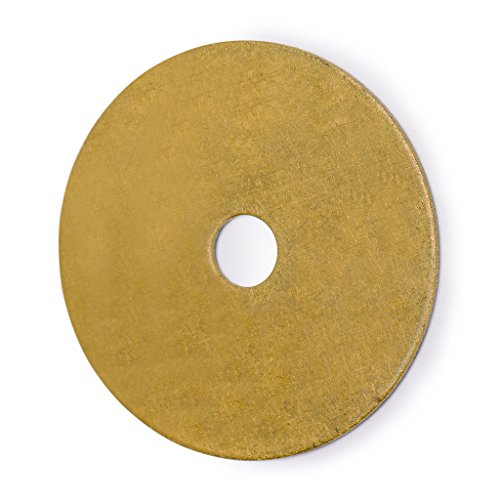 Hardware Philosophy 10 Plain Round Washers Brass Hardware 1.1"