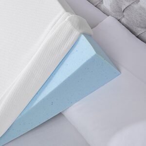 Sleep Philosophy Memory Foam Wedge Pillow White 22x24x7