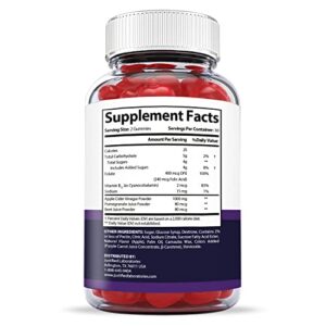 Justified Laboratories (2 Pack) Bio Lyfe Keto ACV Gummies 1000MG with Pomegranate Juice Beet Root B12 120 Gummys