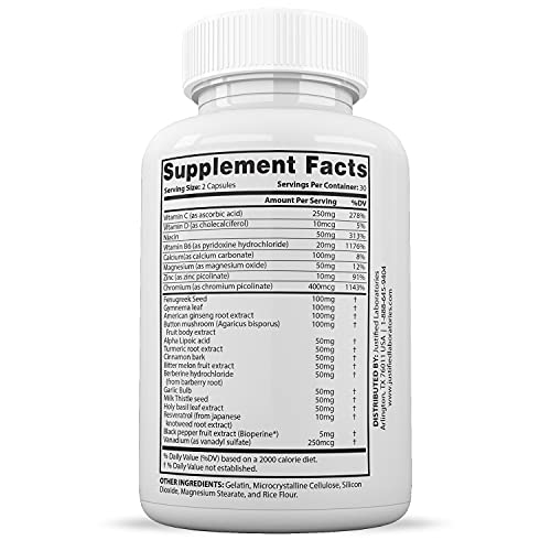 Justified Laboratories Blood Balance Max 1295MG Formula All Natural Supplement Pills 60 Capsules