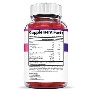 Justified Laboratories (2 Pack) F1 Keto ACV Gummies 1000MG with Pomegranate Juice Beet Root B12 120 Ketos Gummys