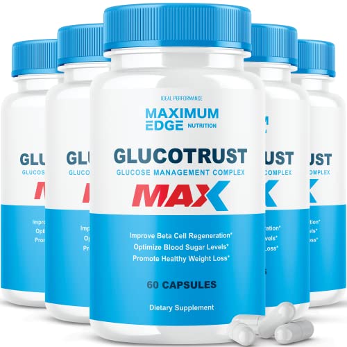 IDEAL PERFORMANCE (5 Pack Glucotrust Gluco Trust Supplement (300 Capsules)