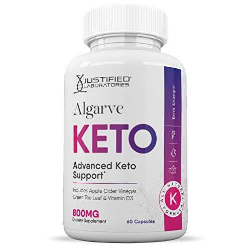 Justified Laboratories (3 Pack) Algarve Keto ACV Pills 1275MG Formulated with Apple Cider Vinegar Keto Support Blend 180 Capsules