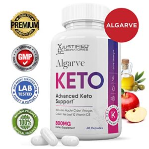 Justified Laboratories (3 Pack) Algarve Keto ACV Pills 1275MG Formulated with Apple Cider Vinegar Keto Support Blend 180 Capsules