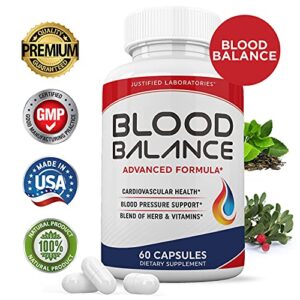 (3 Pack) Blood Balance Advanced Formula 620MG All Natural Supplement Pills 180 Capsules