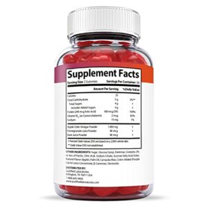 Justified Laboratories (2 Pack) Kwazi Keto Gummies 1000MG ACV with Pomegranate Juice Beet Root B12 120 Gummys