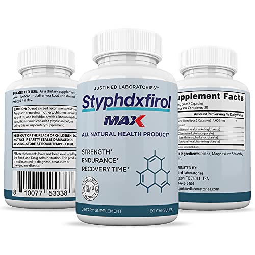 (3 Pack) Styphdxfirol Max 1600MG All Natural Advanced Men's Heath Formula 180 Capsules