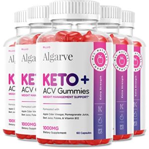(5 pack) algarve keto acv gummies – advanced formula algarve keto apple cider vinegar gummies (5 pack)