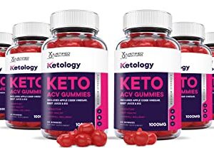 Justified Laboratories (10 Pack) Ketology Keto ACV Gummies 1000MG with Pomegranate Juice Beet Root B12 600 Gummys