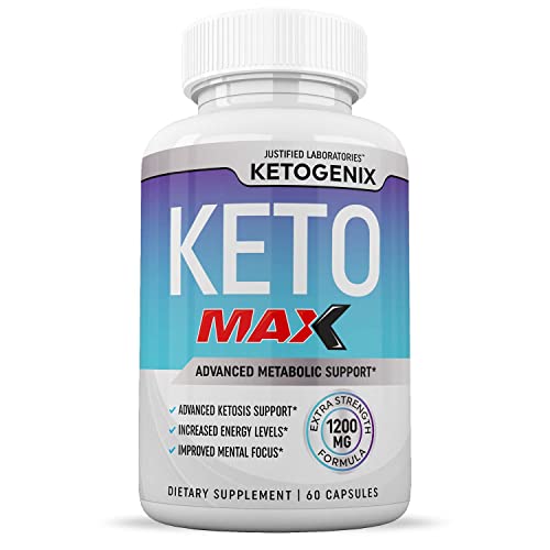 Ketogenix Max 1200mg Keto Pills Ketogenic Supplement Includes goBHB Exogenous Ketones Apple Cider Vinegar Macadamia Nut Oil and Green Tea Advanced Ketosis Support for Men Women 300 Capsules 5 Bottles