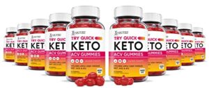 justified laboratories (10 pack) try quick keto acv gummies 1000mg with pomegranate juice beet root b12 600 gummys