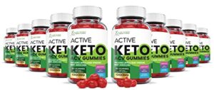 justified laboratories (10 pack) active keto acv gummies 1000mg with pomegranate juice beet root b12 300 gummys