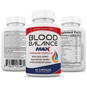 Justified Laboratories (3 Pack) Blood Balance Max 1295MG All Natural Supplement Pills 180 Capsules