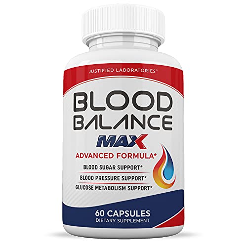 Justified Laboratories (3 Pack) Blood Balance Max 1295MG All Natural Supplement Pills 180 Capsules