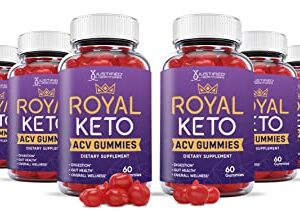 Justified Laboratories (10 Pack) Royal Keto ACV Gummies 1000MG with Pomegranate Juice Beet Root B12 600 Gummys