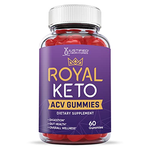 Justified Laboratories (10 Pack) Royal Keto ACV Gummies 1000MG with Pomegranate Juice Beet Root B12 600 Gummys