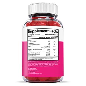 Justified Laboratories (5 Pack) Ketology Keto ACV Gummies 1000MG with Pomegranate Juice Beet Root B12 120 Gummys