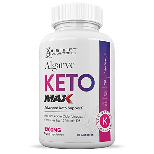 Justified Laboratories (5 Pack) Algarve Keto ACV Max Pills 1675 MG Formulated with Apple Cider Vinegar Keto Support Blend 300 Capsules