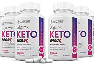 Justified Laboratories (10 Pack) Algarve Keto ACV Max Pills 1675 MG Formulated with Apple Cider Vinegar Keto Support Blend 600 Capsules