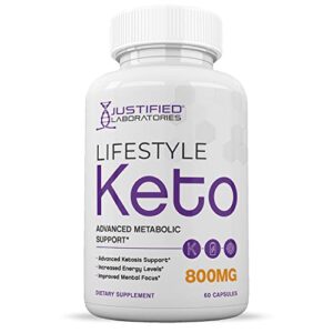 (5 Pack) Lifestyle Keto 800MG Includes Patented goBHB® Exogenous Ketones Advanced Ketosis Support for Men Women 300 Capsules