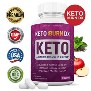 (2 Pack) Keto Burn DX Pills 800MG Includes Apple Cider Vinegar goBHB Exogenous Ketones Advanced Ketosis Support for Men Women 120 Capsules