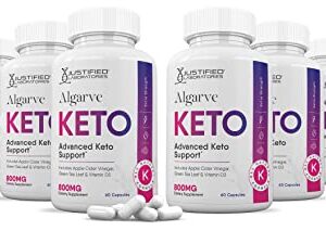 Justified Laboratories (10 Pack) Algarve Keto ACV Pills 1275MG Formulated with Apple Cider Vinegar Keto Support Blend 600 Capsules