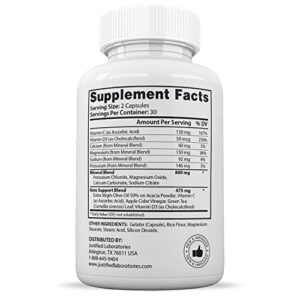 Justified Laboratories (10 Pack) Algarve Keto ACV Pills 1275MG Formulated with Apple Cider Vinegar Keto Support Blend 600 Capsules