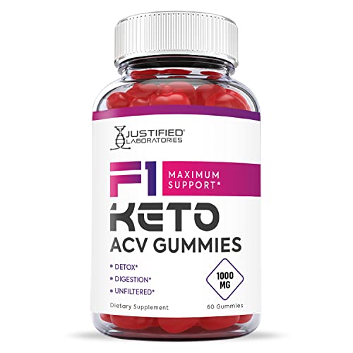 (3 Pack) F1 Keto ACV Gummies 1000MG with Pomegranate Juice Beet Root B12 180 Ketos Gummys