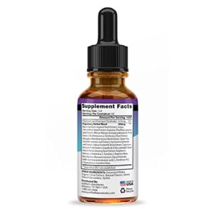 Organic Elderberry Drops Liquid Extract Daily Immune System Support 250MG Sambucus Nigra Antioxidant Berry Flavor for Kids & Adults