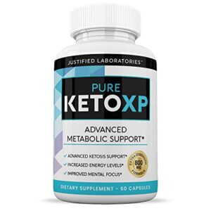 Pure Keto Xp Pills Advanced BHB Ketogenic Supplement Exogenous Ketones Ketosis for Men Women 60 Capsules 3 Bottles