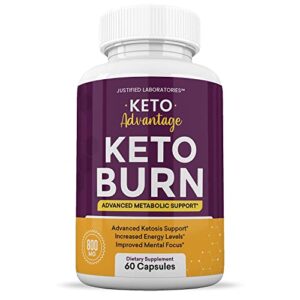 (5 Pack) Keto Advantage Keto Burn Pills Includes Apple Cider Vinegar goBHB Exogenous Ketones Advanced Ketogenic Supplement Ketosis Support for Men Women 300 Capsules