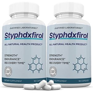 (2 pack) styphdxfirol 742mg all natural advanced men’s heath formula 120 capsules