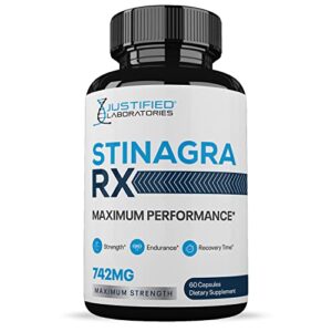 Stinagra RX 742mg All Natural Advanced Men's Health Formula 60 Capsules