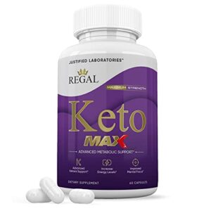regal keto max keto pills 1200mg includes includes apple cider vinegar gobhb exogenous ketones advanced ketosis support for men women 60 capsules