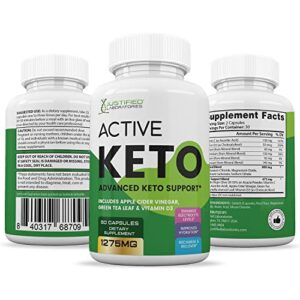 Justified Laboratories (2 Pack) Active Keto Max ACV Pills 1275MG Formulated with Apple Cider Vinegar Keto Support Blend 102 Capsules