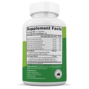 Justified Laboratories (2 Pack) Active Keto Max ACV Pills 1275MG Formulated with Apple Cider Vinegar Keto Support Blend 102 Capsules