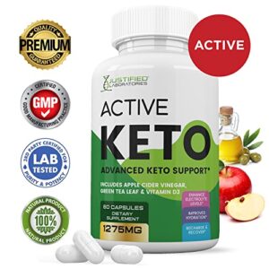 Justified Laboratories (2 Pack) Active Keto Max ACV Pills 1275MG Formulated with Apple Cider Vinegar Keto Support Blend 102 Capsules